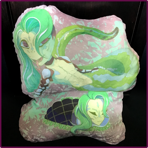 Original Character/Napping Nightmares【Juliusz the Green Tree Python】Character Pillow
