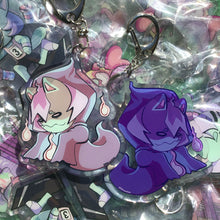Load image into Gallery viewer, Original Character【Mint Spooky】Double Epoxy Charm