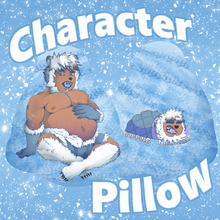 Load image into Gallery viewer, Original Character/Napping Nightmares【Nanuq the Polar Bear】Character Pillow