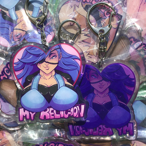 Original Character/My Religion【Oppai/Breast】Double Epoxy Charm